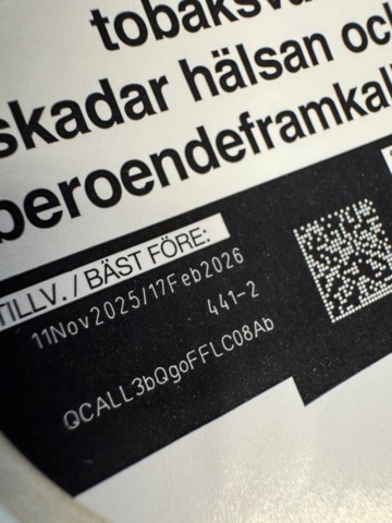 1405427-9 *UPDATE* Lot of snus – approx. 1,629 pcs.