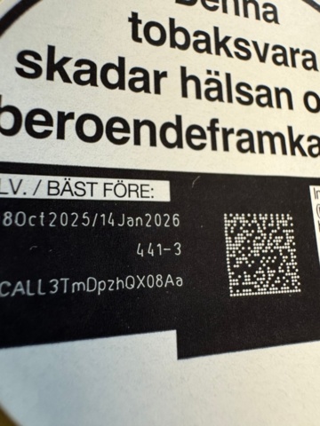 1405427-11 *UPDATE* Lot of snus – approx. 1,629 pcs.