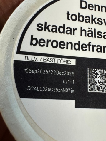 1405427-12 *UPDATE* Lot of snus – approx. 1,629 pcs.