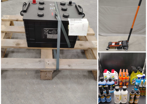 Bild som representerar auktionen - Avyttring av sortiment med bilvård, batteri och verkstadsutrustning