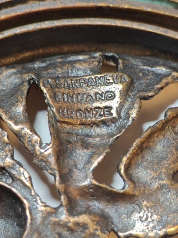 1400678-3 Large collection of bronze jewelry by designer Pentti Sarpaneva