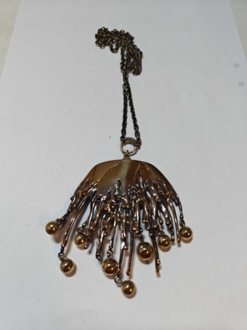 1400678-12 Large collection of bronze jewelry by designer Pentti Sarpaneva