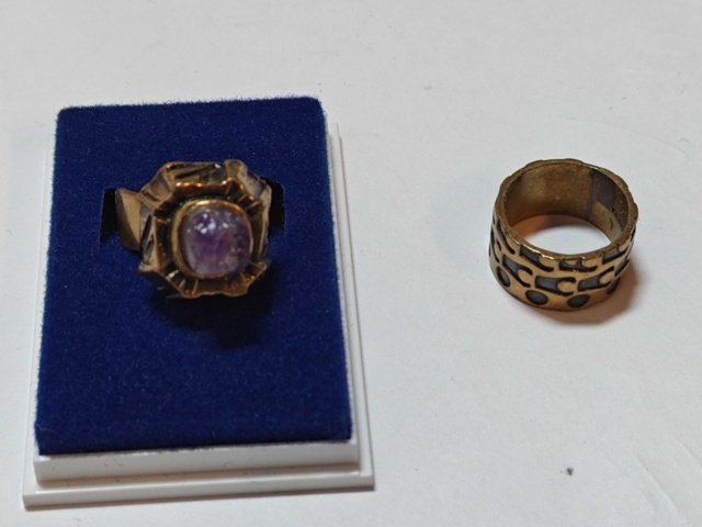 1400678-27 Large collection of bronze jewelry by designer Pentti Sarpaneva