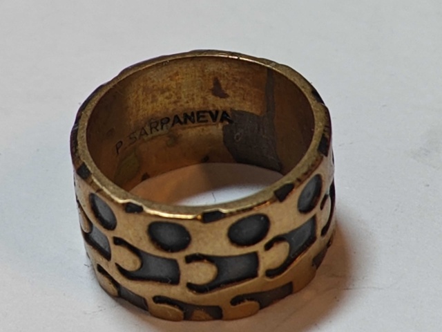 1400678-29 Large collection of bronze jewelry by designer Pentti Sarpaneva