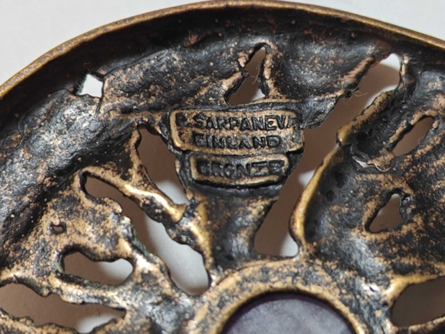 1400678-35 Large collection of bronze jewelry by designer Pentti Sarpaneva