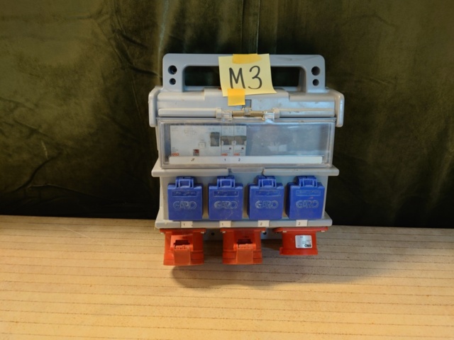 1477677-1 Construction center / electrical center with CEE socket & earth leakage circuit breaker