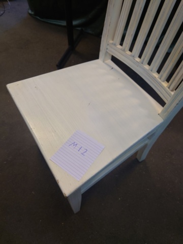 1477685-2 Wooden chair - white painted, classic model (30 pcs)