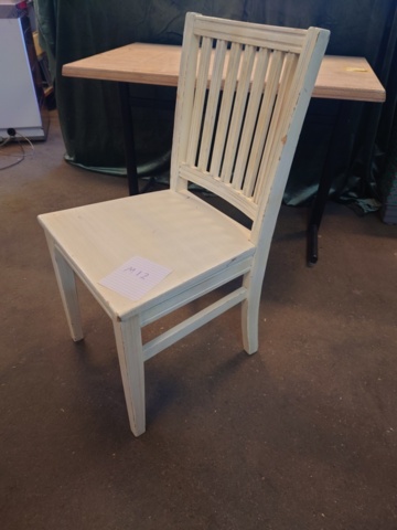1477685-3 Wooden chair - white painted, classic model (30 pcs)