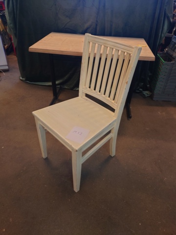 1477685-1 Wooden chair - white painted, classic model (30 pcs)