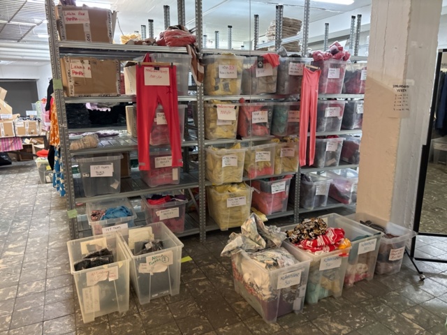 1409511-10 Large batch of stock from clothing store