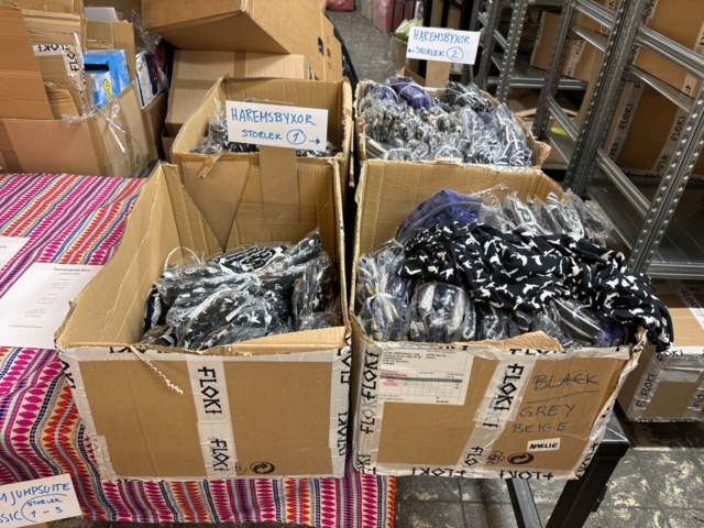 1409511-25 Large batch of stock from clothing store