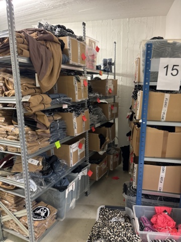 1409511-39 Large batch of stock from clothing store