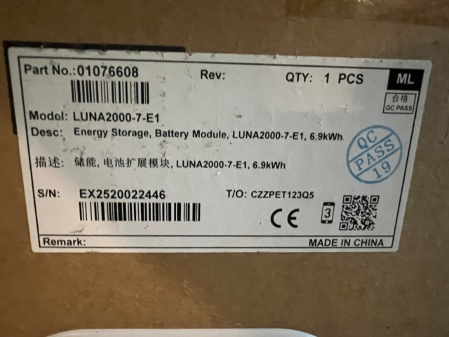 1477870-4 Solcellsbatteripaket Huawei