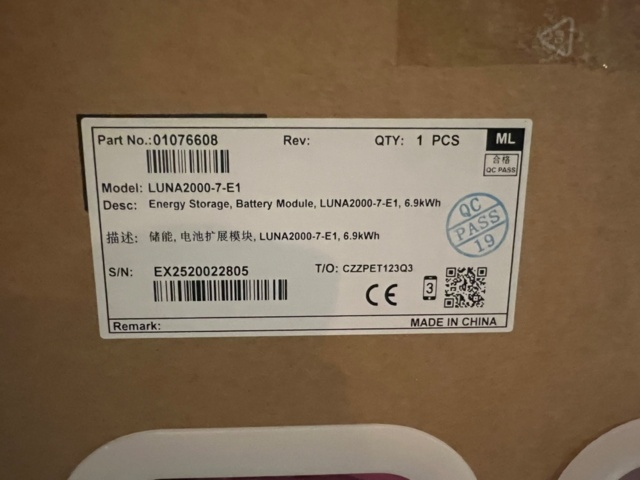 1477870-5 Solcellsbatteripaket Huawei