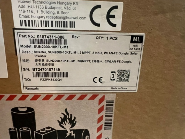 1477870-8 Solcellsbatteripaket Huawei
