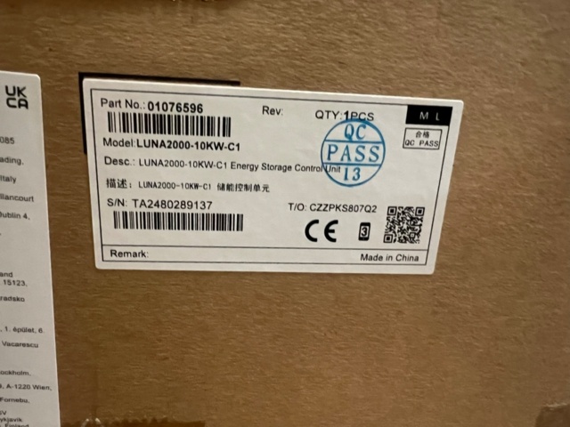 1477870-18 Solcellsbatteripaket Huawei