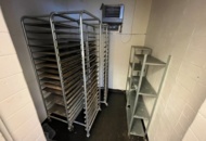 1424066 Stick oven trolleys and shelves