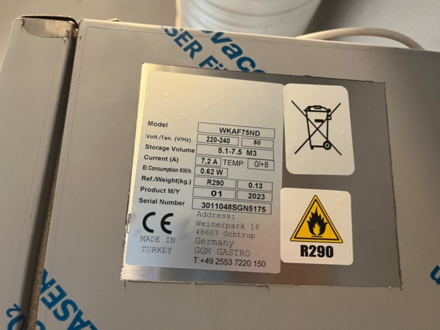 1424067-3 Cold room unit - GGM Gastro WKAF75ND