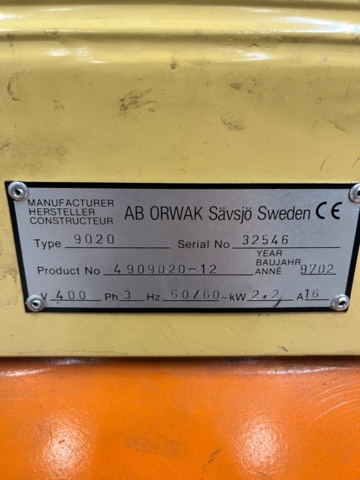 1427579-5 Komprimator / Avfallspress – Orwak 9020