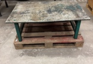 1444920 Stabilt arbetsbord / industribord med aluminiumskiva – 120 × 80 cm