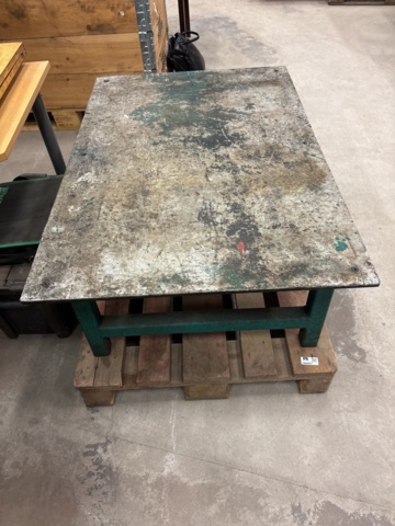 1444920-2 Stabilt arbetsbord / industribord med aluminiumskiva – 120 × 80 cm