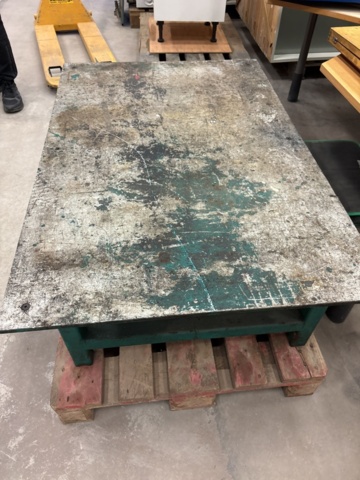 1444920-3 Stabilt arbetsbord / industribord med aluminiumskiva – 120 × 80 cm