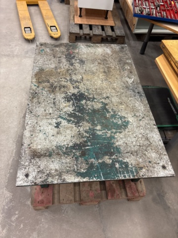 1444920-4 Stabilt arbetsbord / industribord med aluminiumskiva – 120 × 80 cm