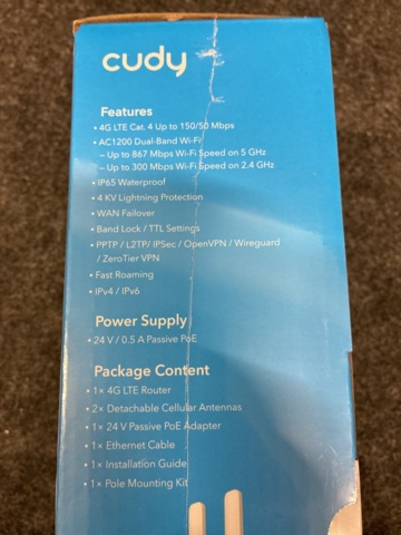 1475992-6 Router AC1200 Cudy, Desktop switch Strong & Router D-Link AX1500