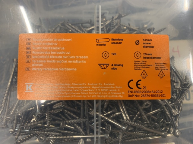 1478068-5 4000 pcs Trall screw 4.2x55mm, Prof