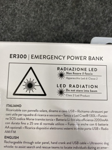 1475880-9 Emergency radio / power bank Midland ER300