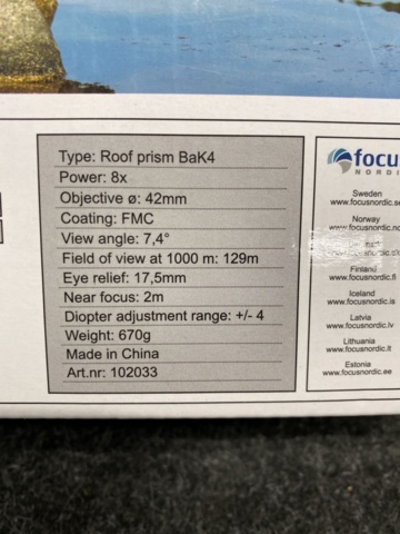 1475948-3 Kikare Focus 8x42