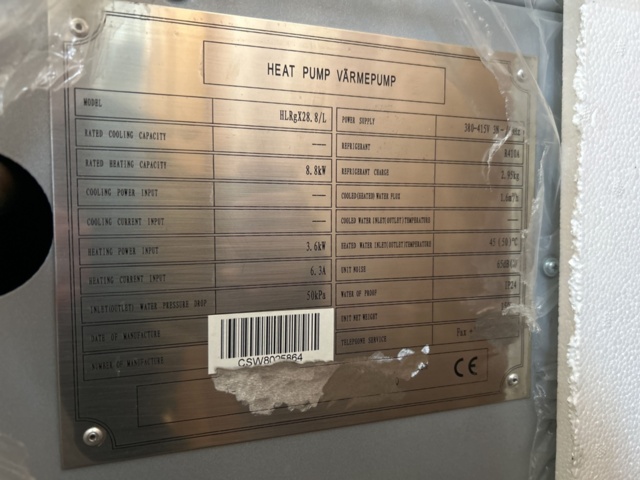 1454827-9 Heat pumps 2 pcs - HLRgX28.8/L