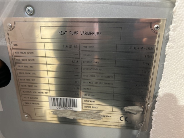 1454829-5 Värmepumpar 2 st - HLRgX28.8/L