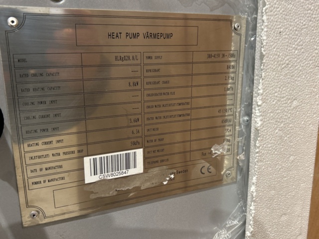 1454829-7 Värmepumpar 2 st - HLRgX28.8/L