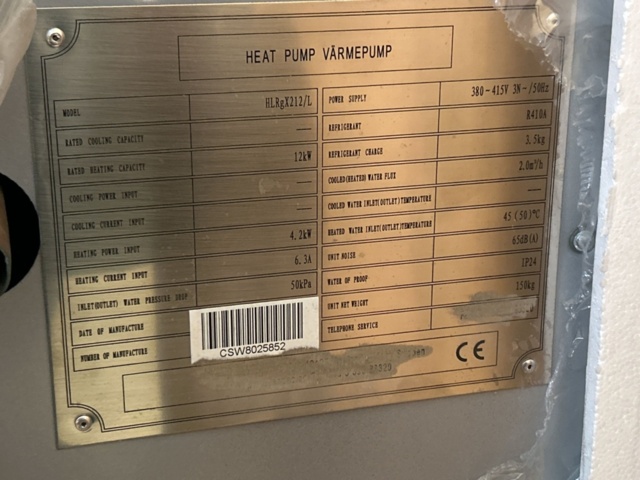 1454830-9 Värmepumpar 2 st - HLRgX212/L