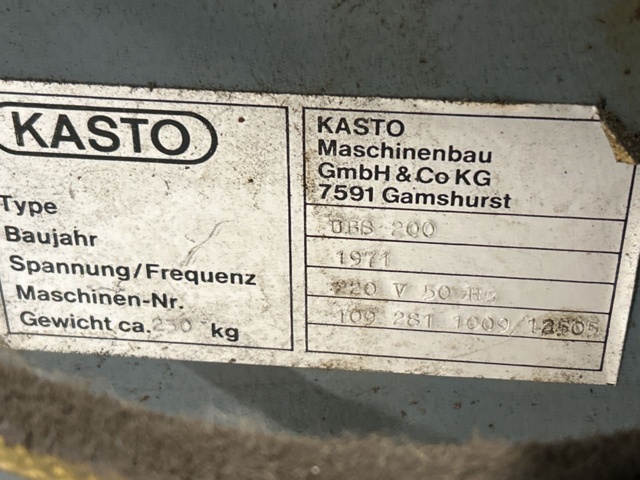 1454855-5 Metal saw - Kasto UBS 200