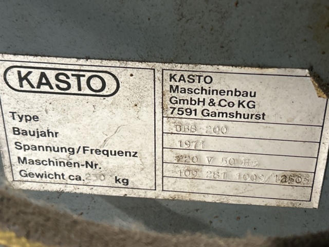 1454855-7 Metal saw - Kasto UBS 200