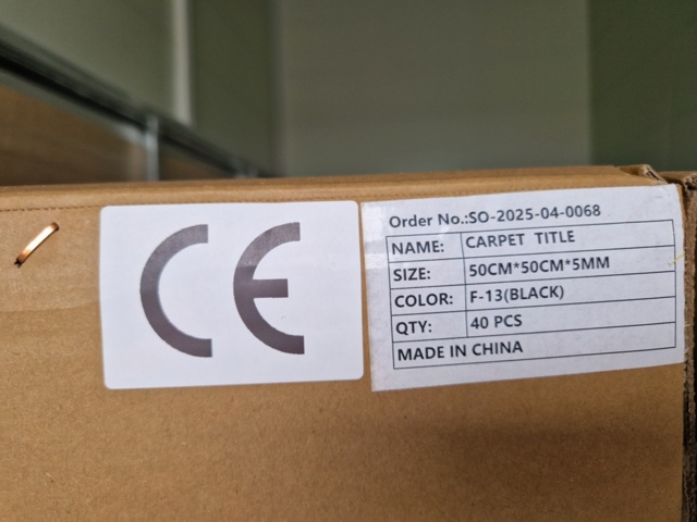 1478083-3 Carpet tiles/carpet 120 m² - Carpet Title F-13 (Dark Grey) -2025