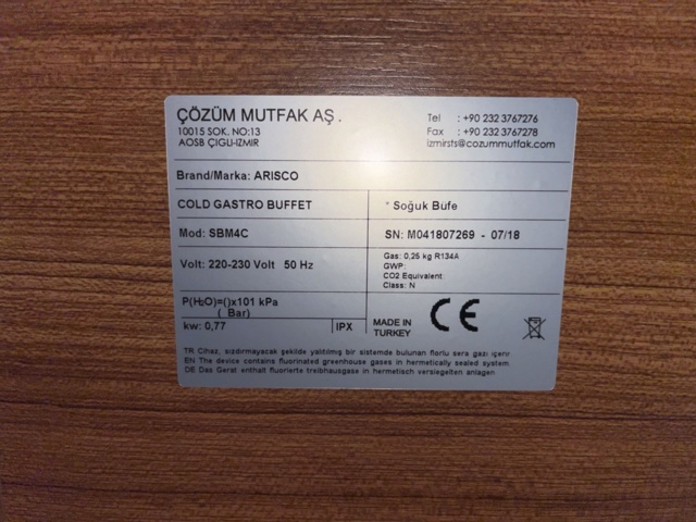 1384710-4 Buffet trolley - Arisco SBM4C