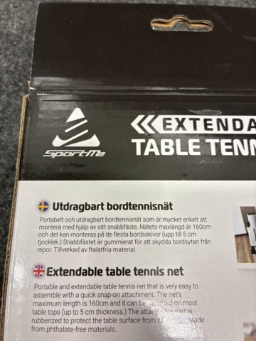 1476027-10 Table tennis racket, table tennis balls & table tennis net, SportMe