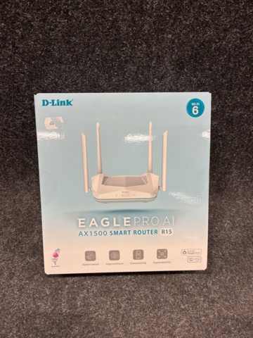 1475990-2 Router Wi-Fi Cat 6 Cudy, Deskop switch Strong & Router D-Link AX1500