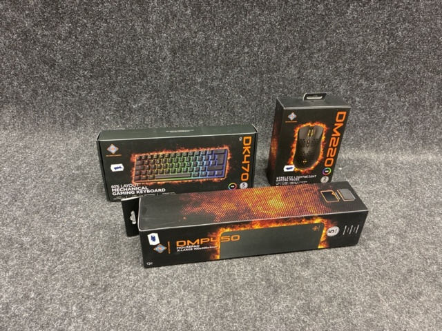 1478128-1 Gaming keyboard, gaming mouse & mouse pad, Deltaco