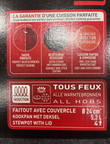 1476034-2 Tefal Unlimited Premium Induction Non-Stick Stewpot with lid