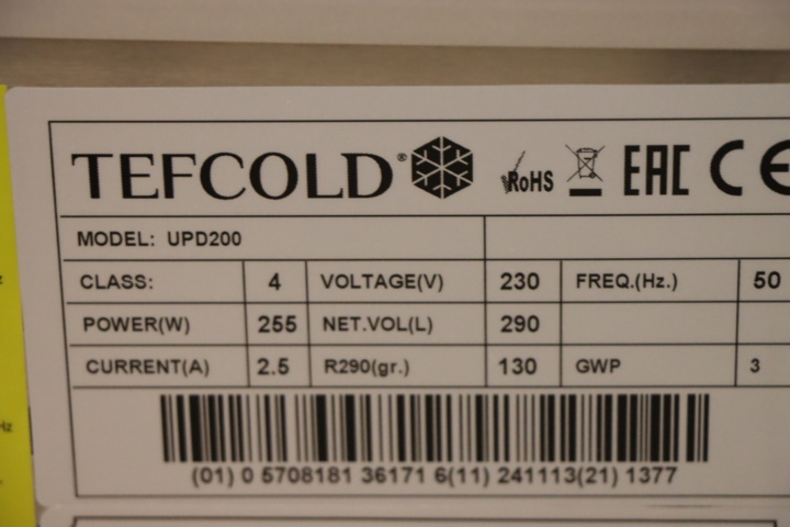 1295846-8 Panoramakyl/displaybox - Tefcold UPD200