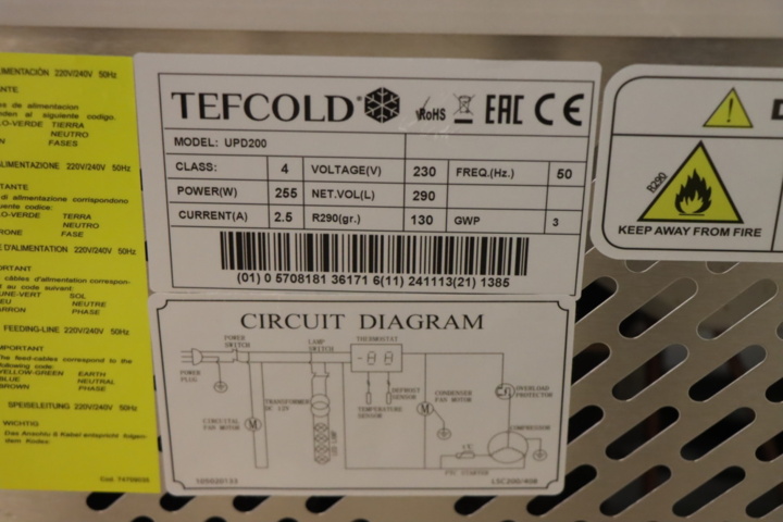 1295847-8 Panoramakyl/displaybox - Tefcold UPD200