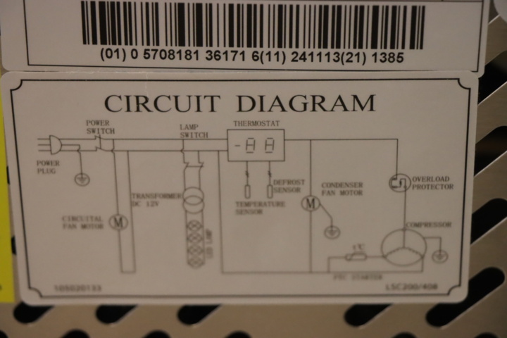 1295847-10 Panoramakyl/displaybox - Tefcold UPD200