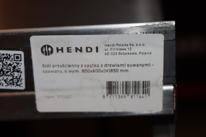 1295854-4 Rostfritt skåp - Hendi