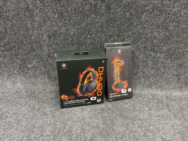1478132-1 Gaming headset & universal headset stand, Deltaco