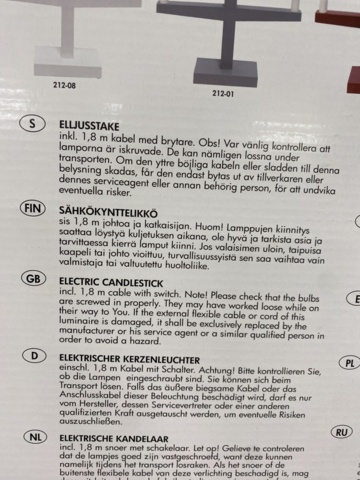 1478180-3 2 st Ljusstakar, Star Trading