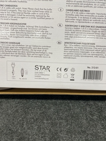 1478180-4 2 st Ljusstakar, Star Trading